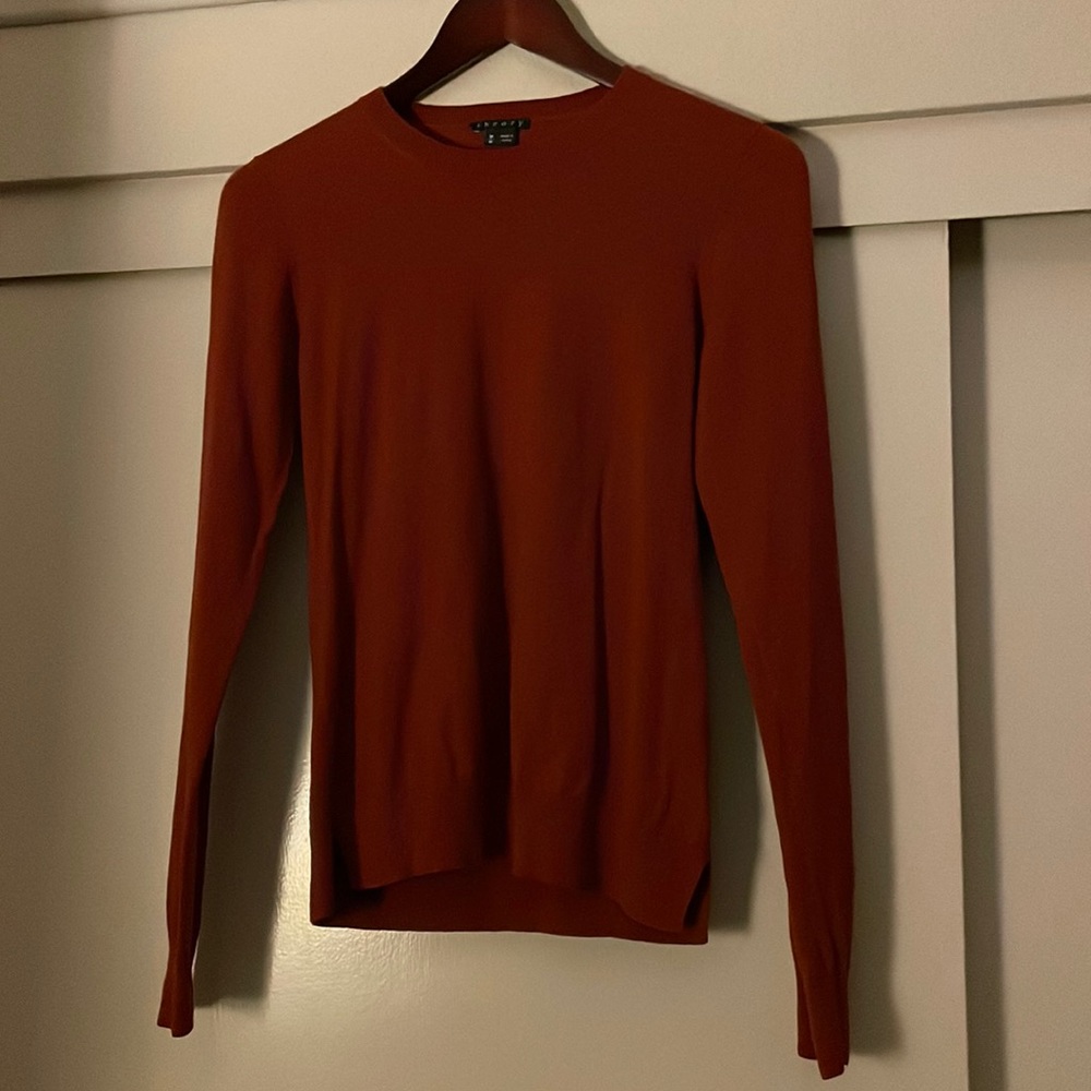 Red orange Theory sweater size medium